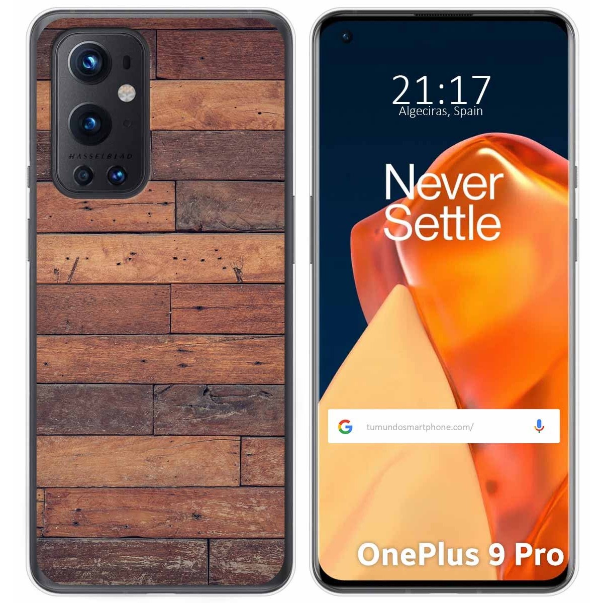 Funda Gel Tpu para OnePlus 9 Pro 5G diseño Madera 03 Dibujos