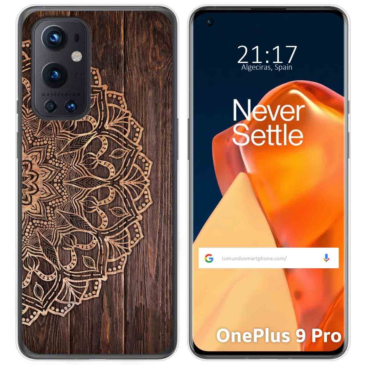 Funda Gel Tpu para OnePlus 9 Pro 5G diseño Madera 06 Dibujos