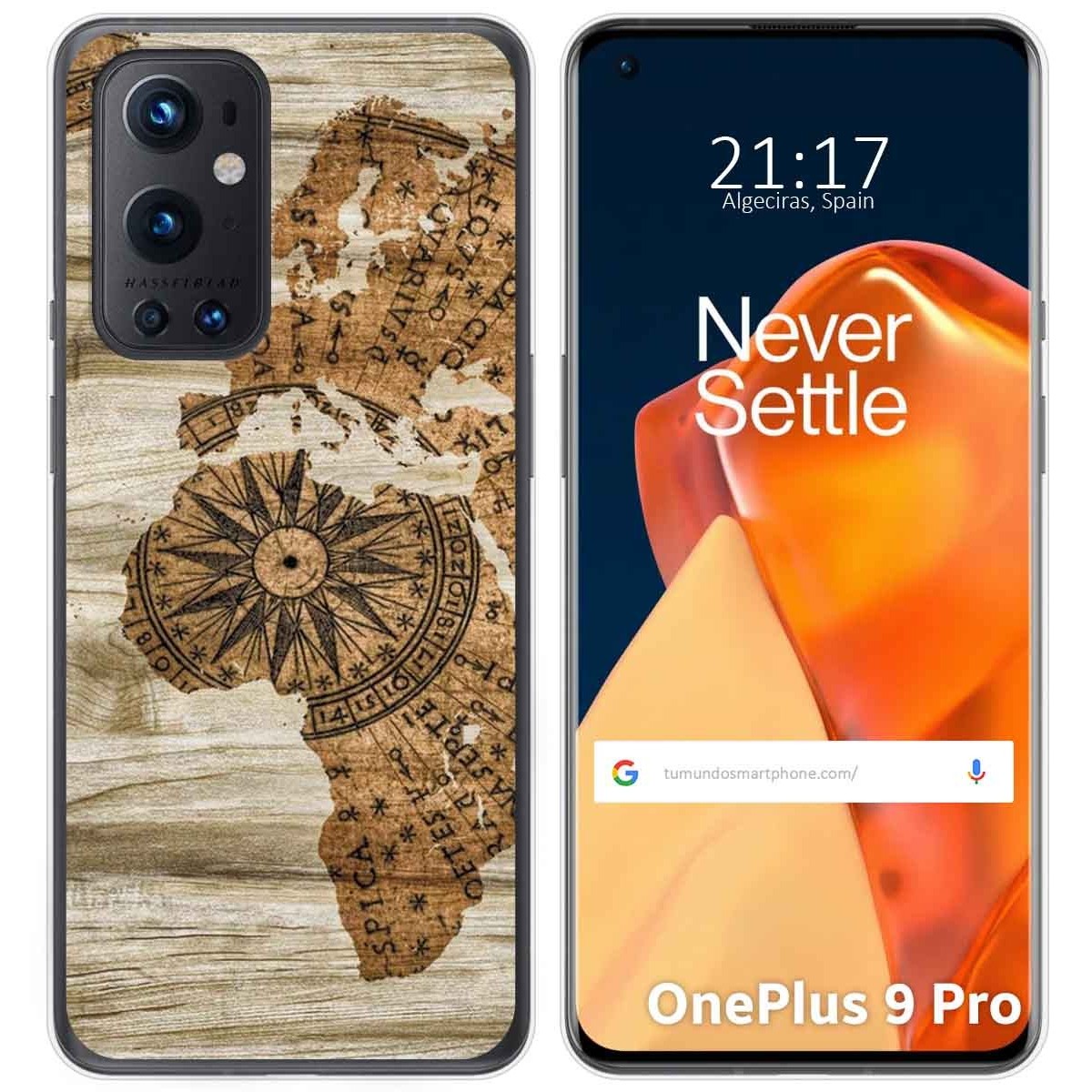 Funda Gel Tpu para OnePlus 9 Pro 5G diseño Madera 07 Dibujos