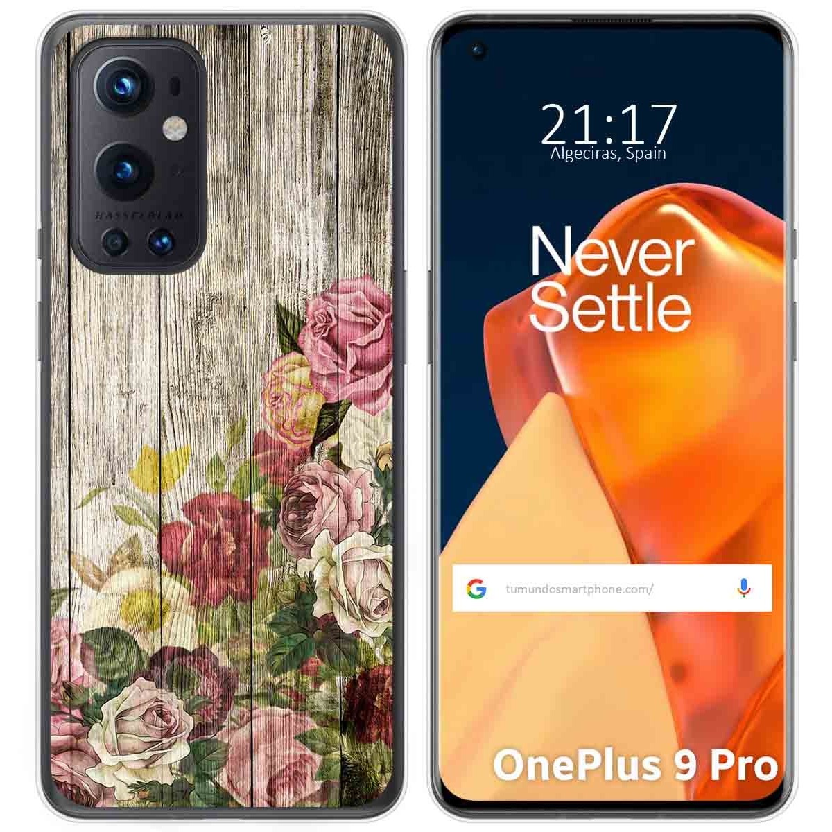 Funda Gel Tpu para OnePlus 9 Pro 5G diseño Madera 08 Dibujos