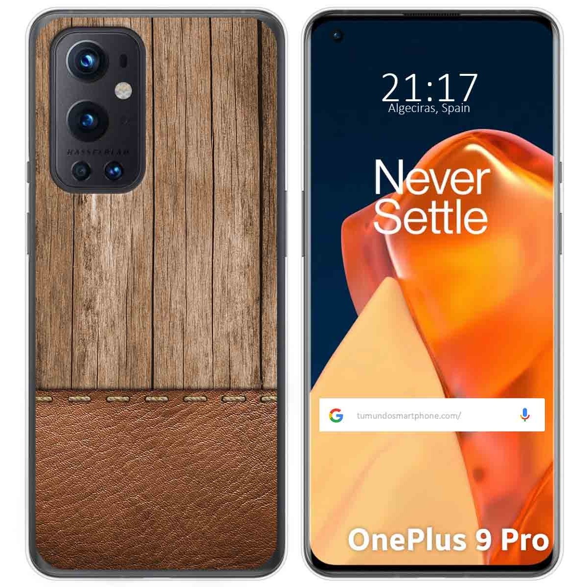Funda Gel Tpu para OnePlus 9 Pro 5G diseño Madera 09 Dibujos
