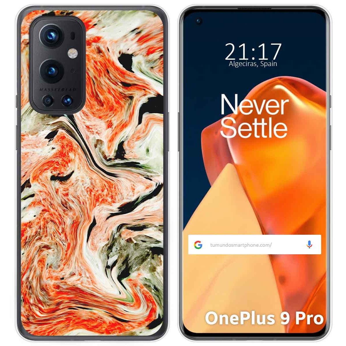 Funda Gel Tpu para OnePlus 9 Pro 5G diseño Mármol 12 Dibujos