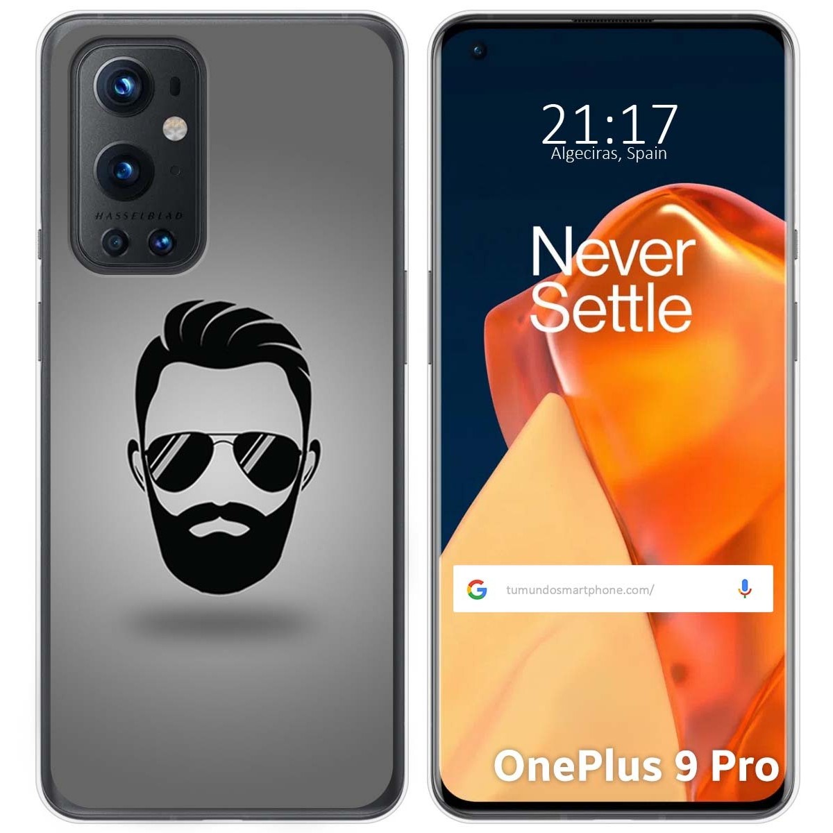 Funda Gel Tpu para OnePlus 9 Pro 5G diseño Barba Dibujos