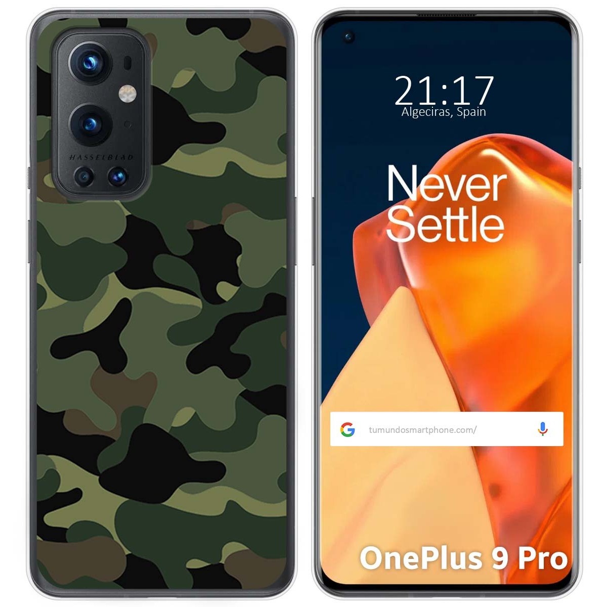 Funda Gel Tpu para OnePlus 9 Pro 5G diseño Camuflaje Dibujos