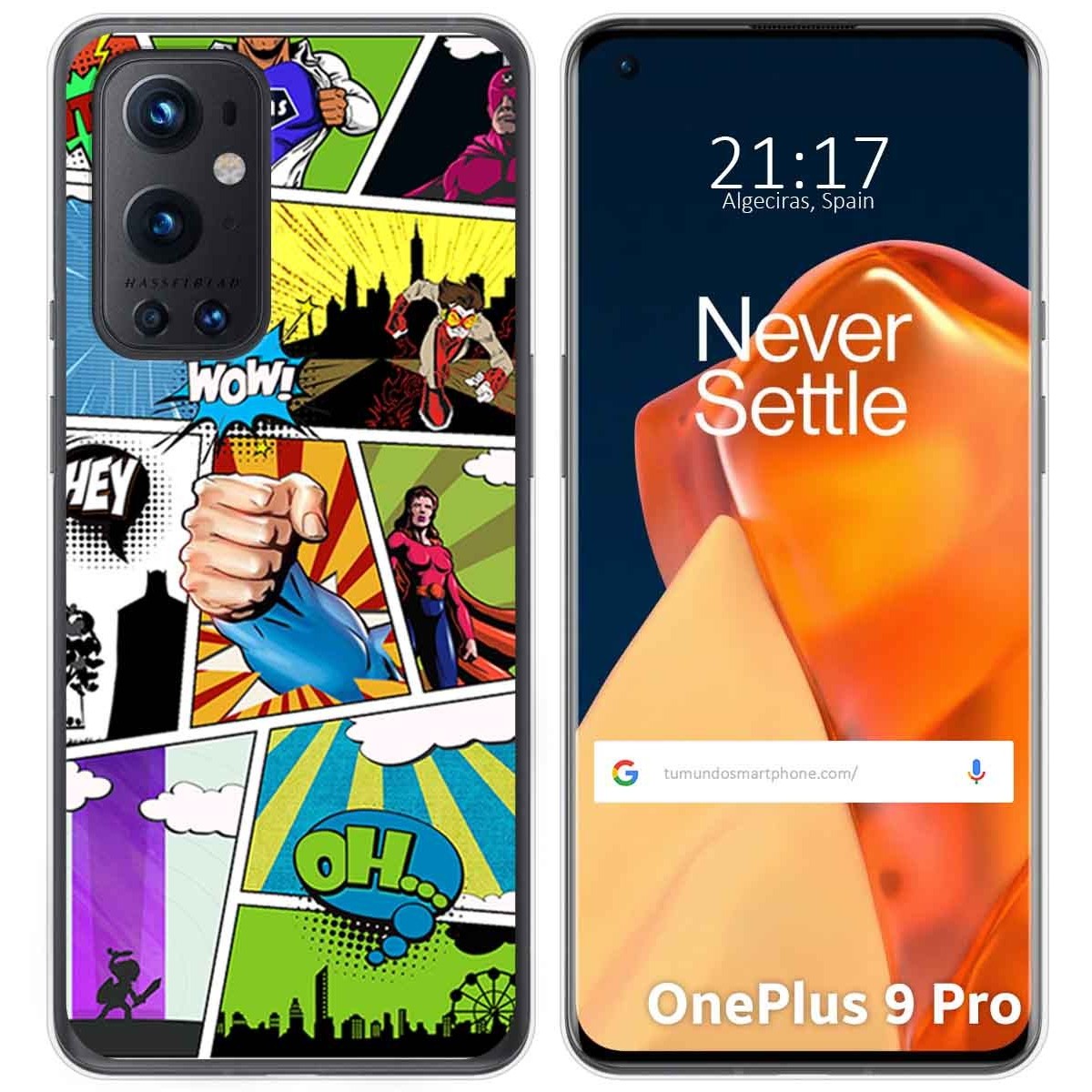 Funda Gel Tpu para OnePlus 9 Pro 5G diseño Comic Dibujos