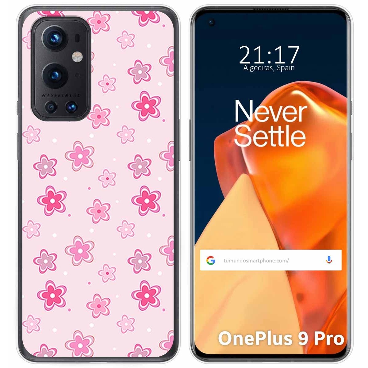 Funda Gel Tpu para OnePlus 9 Pro 5G diseño Flores Dibujos