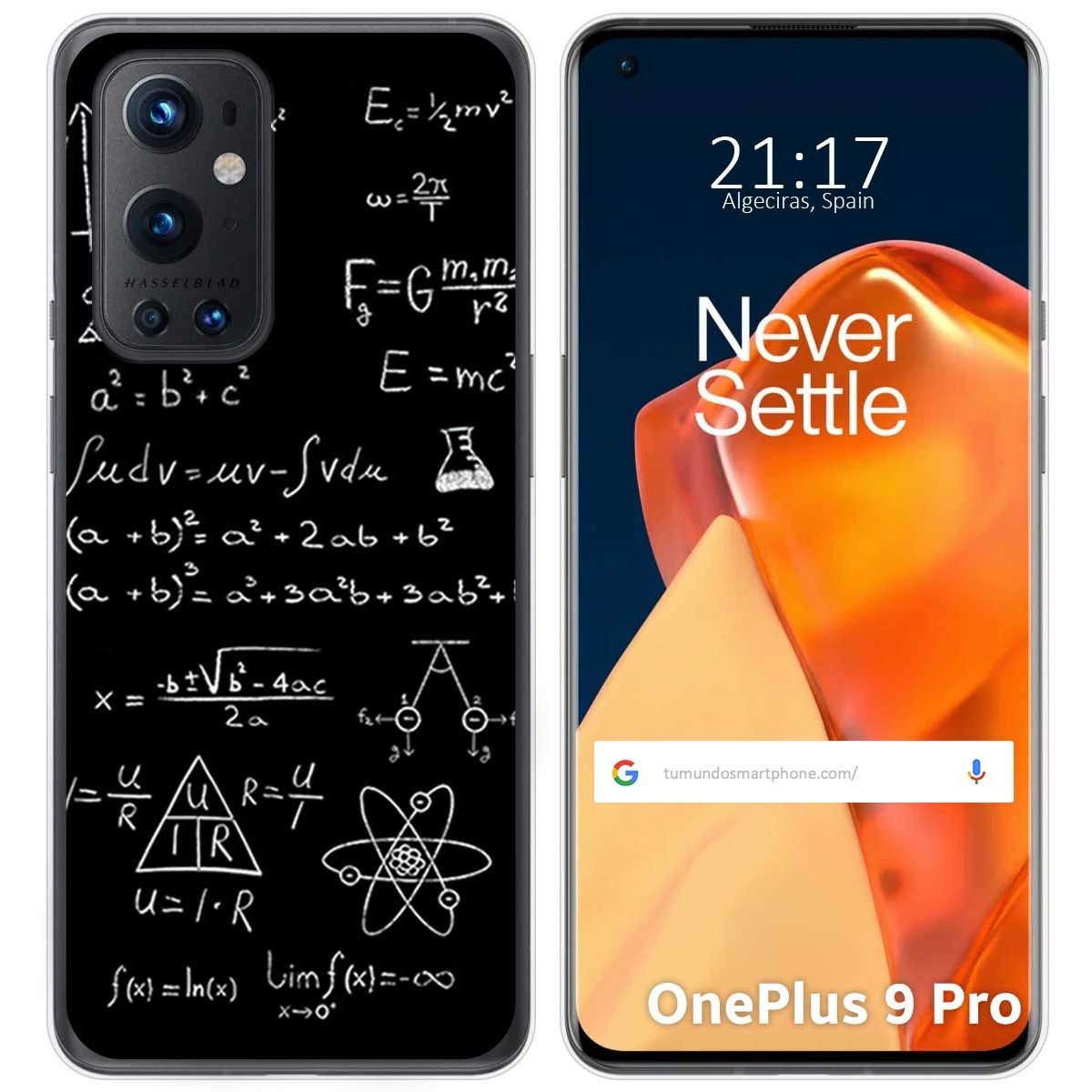 Funda Gel Tpu para OnePlus 9 Pro 5G diseño Formulas Dibujos
