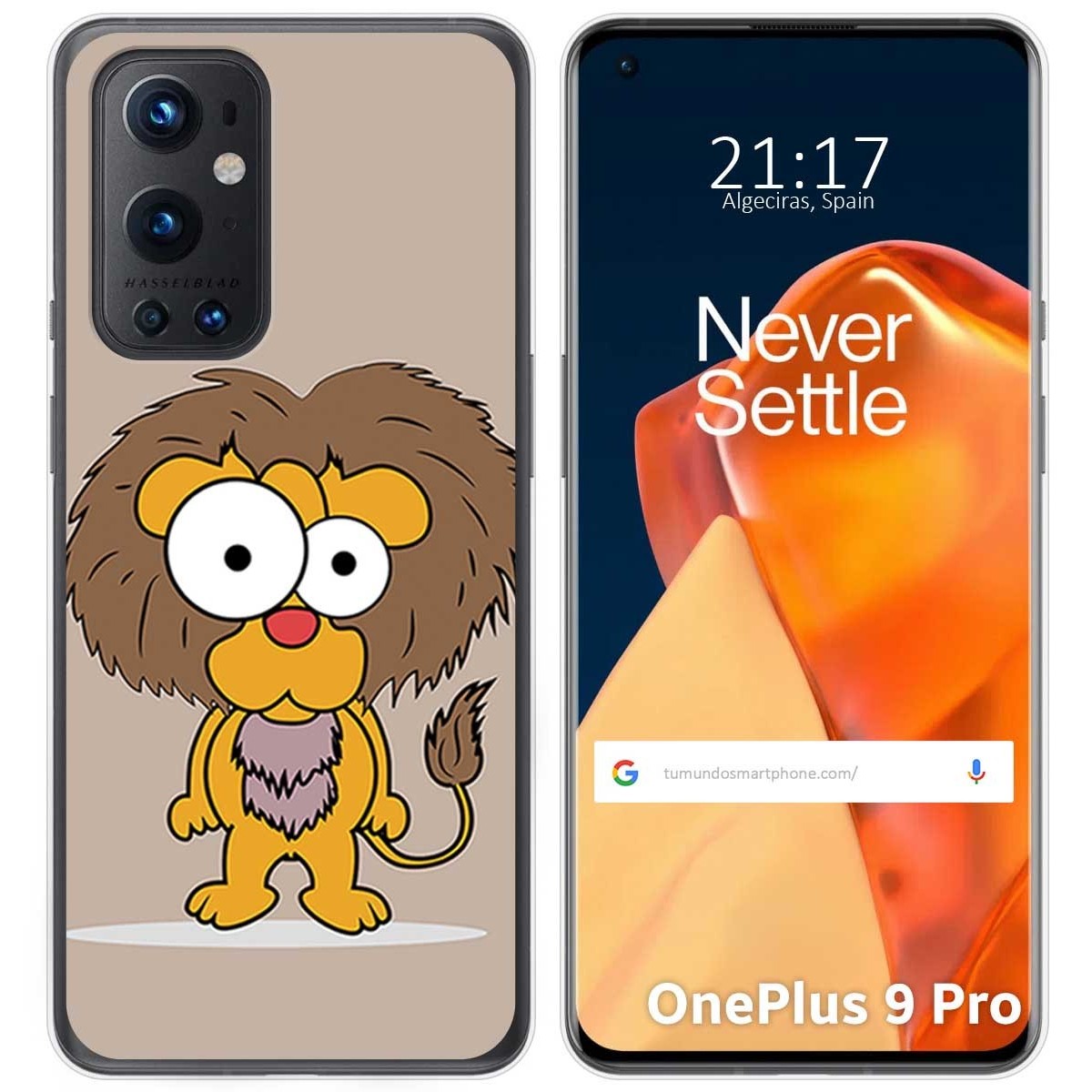 Funda Gel Tpu para OnePlus 9 Pro 5G diseño Leon Dibujos