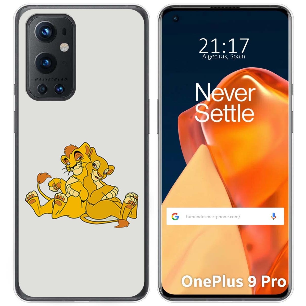 Funda Gel Tpu para OnePlus 9 Pro 5G diseño Leones Dibujos