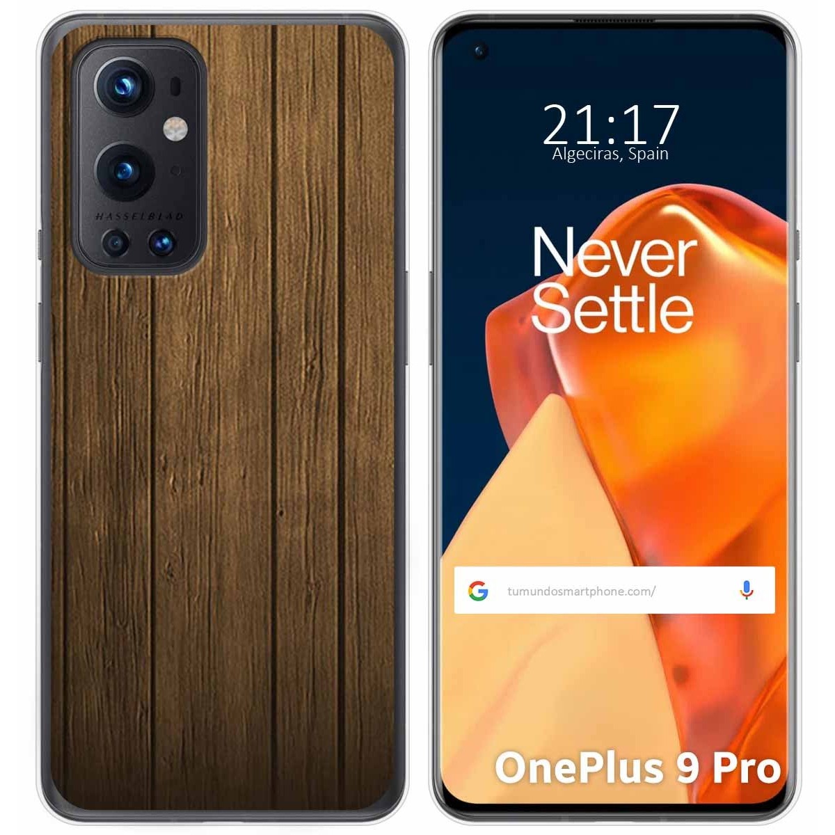 Funda Gel Tpu para OnePlus 9 Pro 5G diseño Madera Dibujos