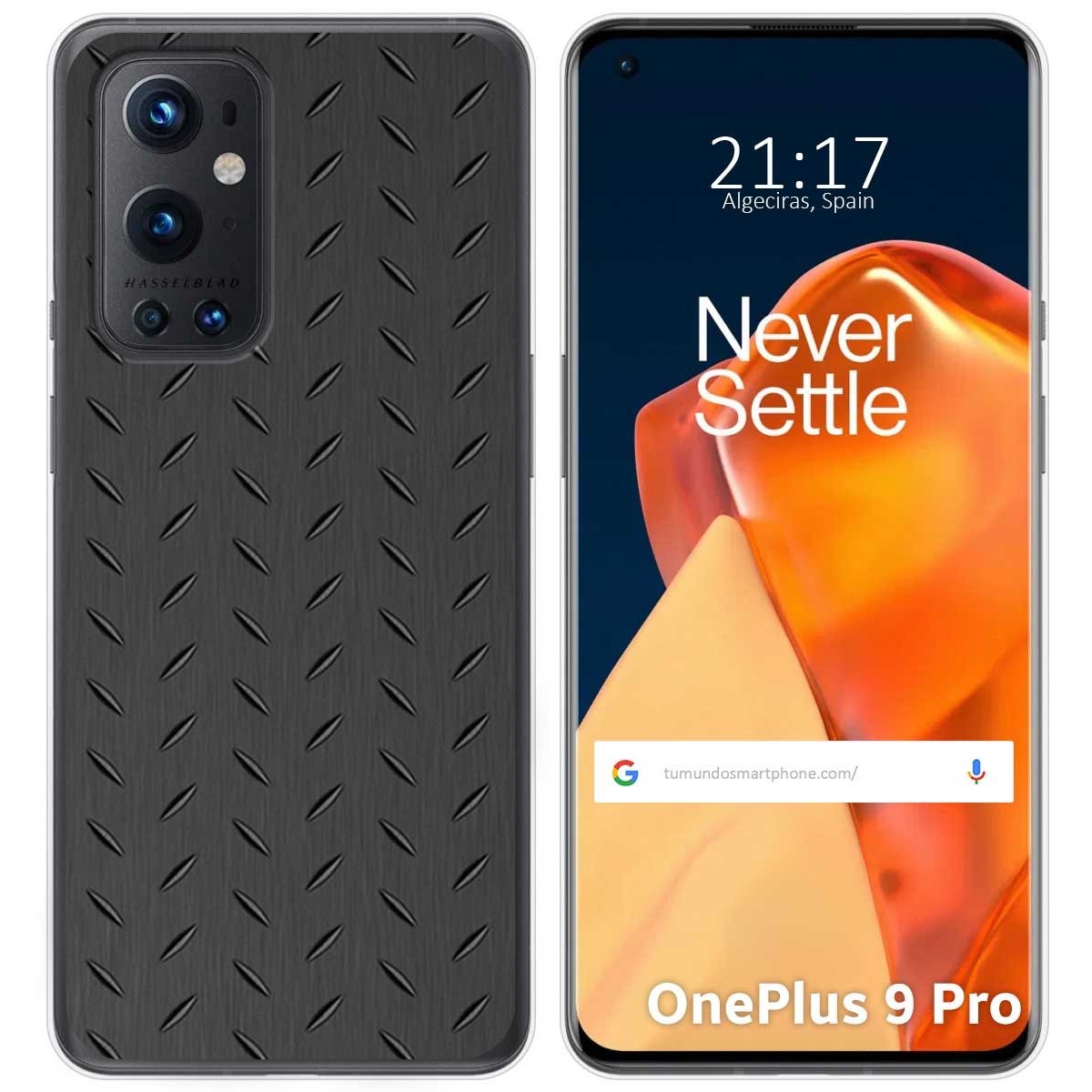 Funda Gel Tpu para OnePlus 9 Pro 5G diseño Metal Dibujos