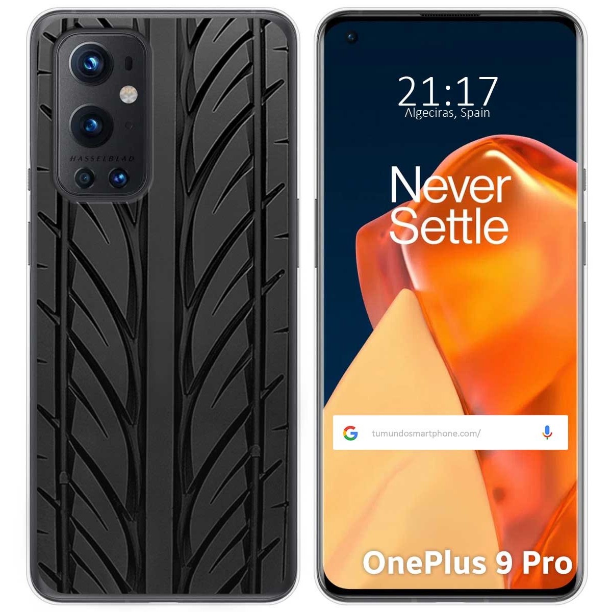 Funda Gel Tpu para OnePlus 9 Pro 5G diseño Neumatico Dibujos