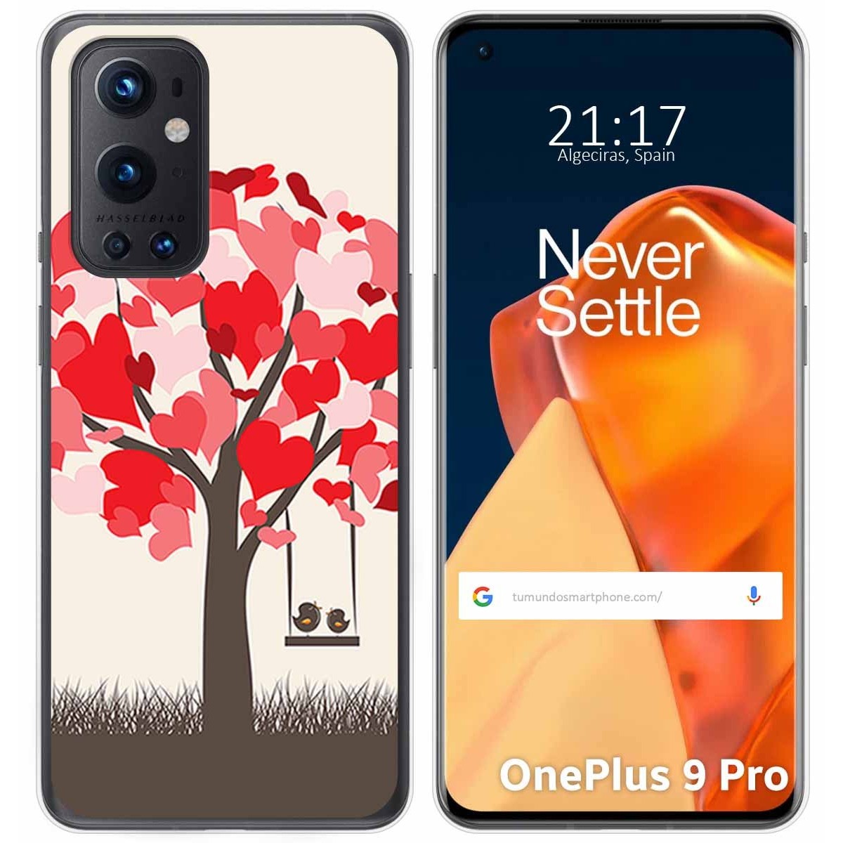 Funda Gel Tpu para OnePlus 9 Pro 5G diseño Pajaritos Dibujos