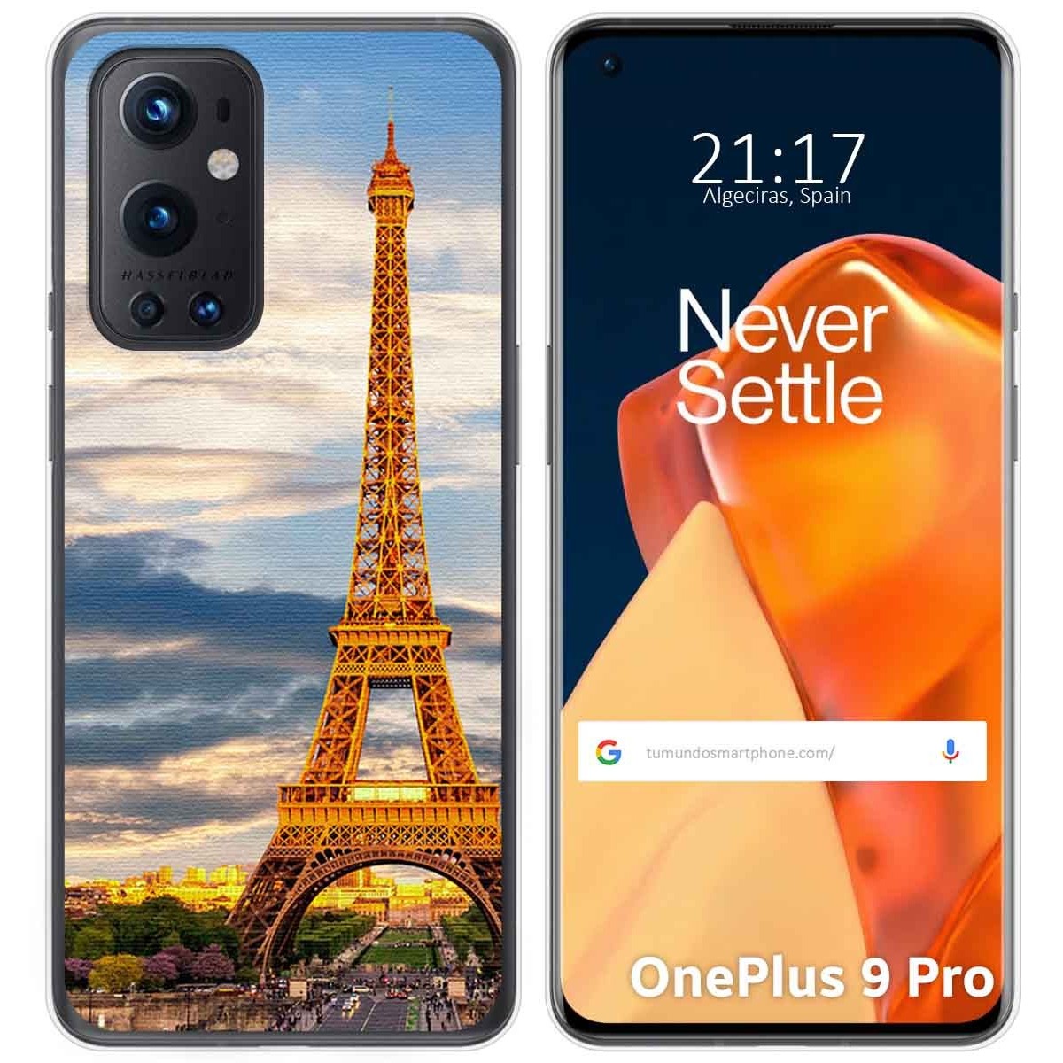 Funda Gel Tpu para OnePlus 9 Pro 5G diseño Paris Dibujos