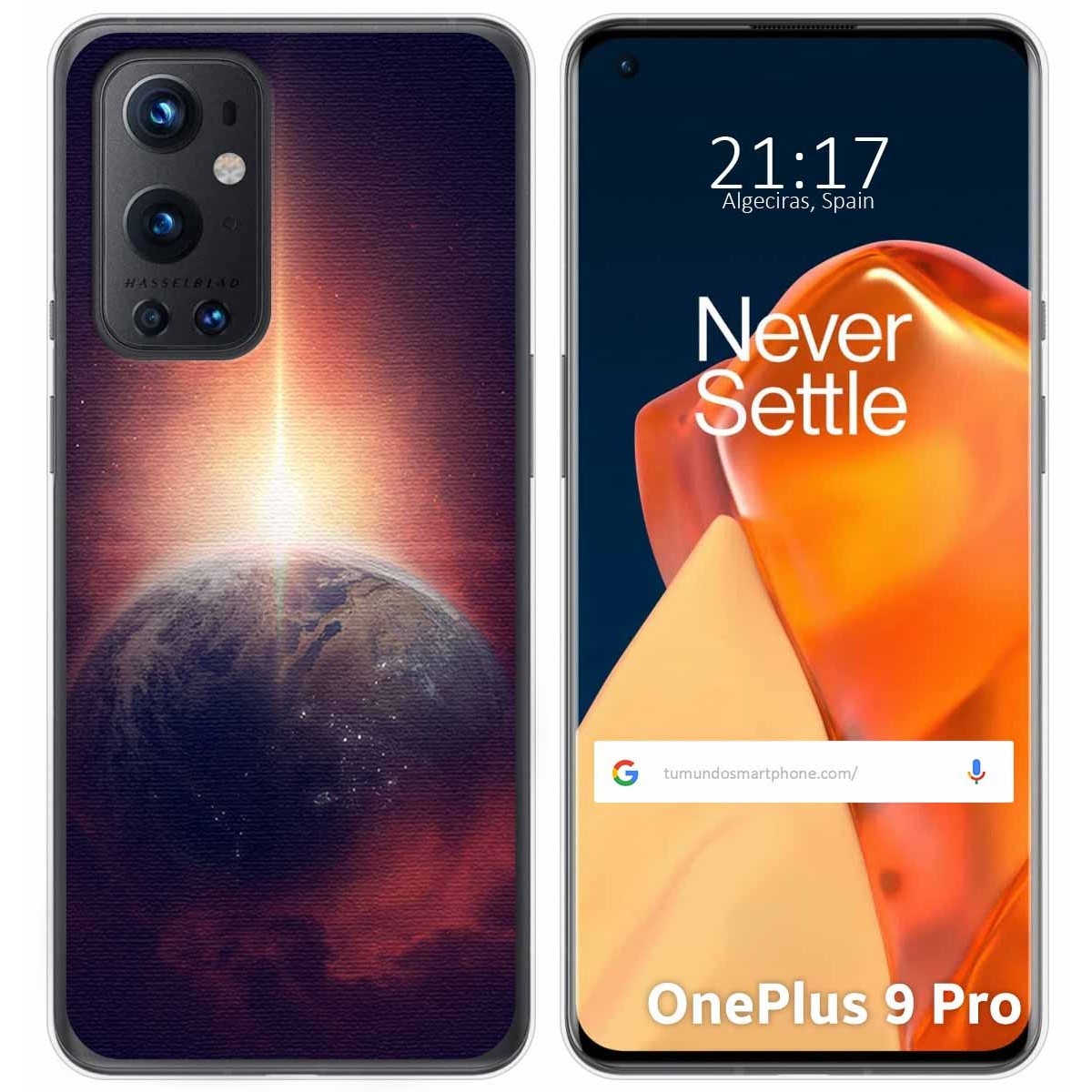 Funda Gel Tpu para OnePlus 9 Pro 5G diseño Tierra Dibujos