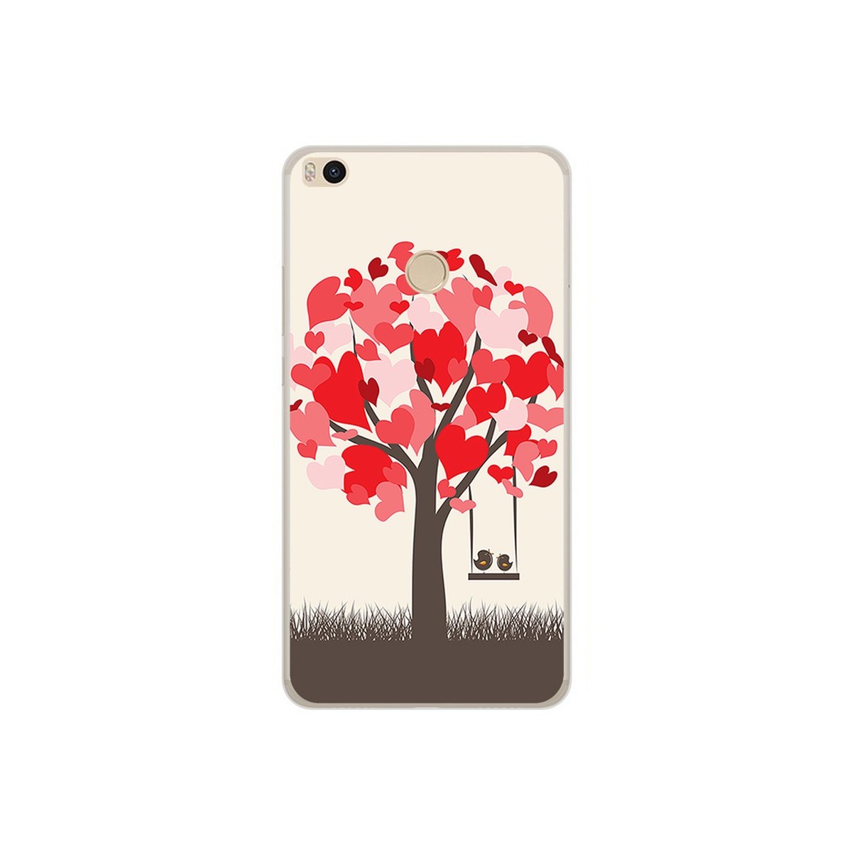 Funda Gel Tpu para Xiaomi Mi Max 2 Diseño Pajaritos Dibujos