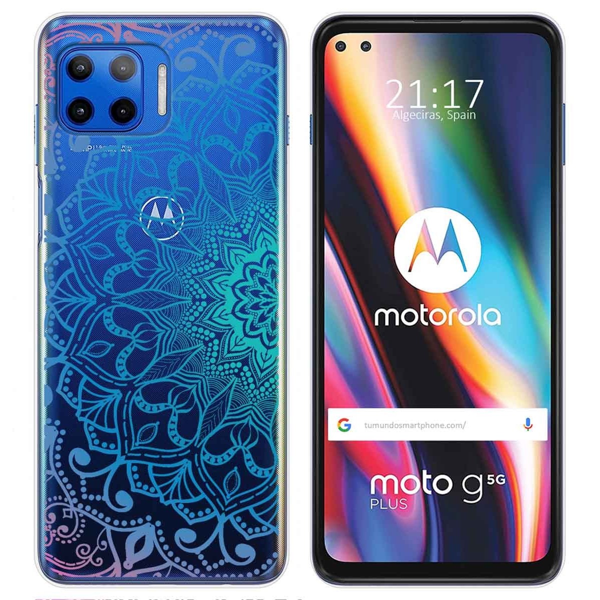 Funda Gel Transparente para Motorola Moto G 5G Plus diseño Mandala Dibujos