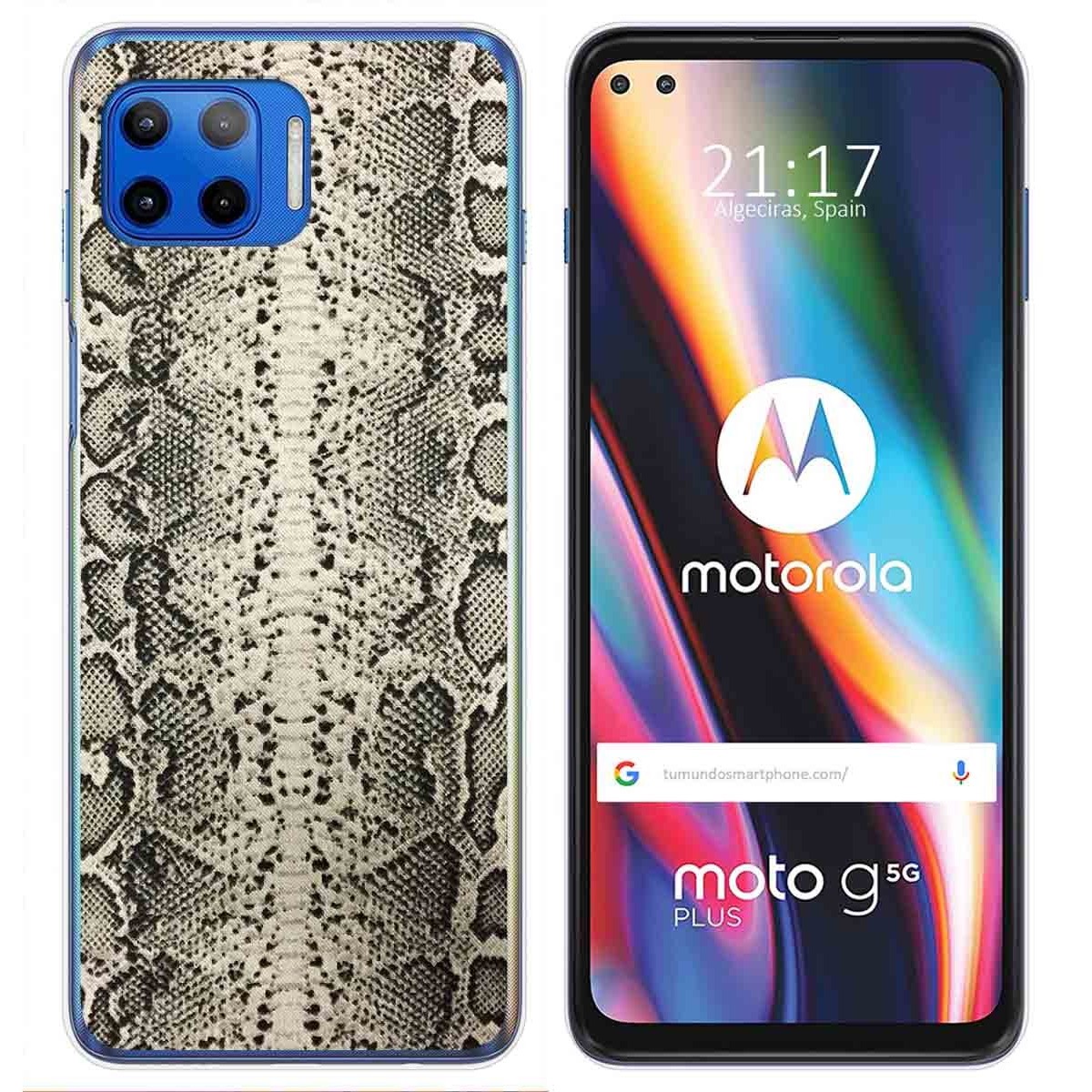 Funda Gel Tpu para Motorola Moto G 5G Plus diseño Animal 01 Dibujos