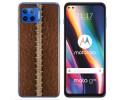 Funda Gel Tpu para Motorola Moto G 5G Plus diseño Cuero 01 Dibujos