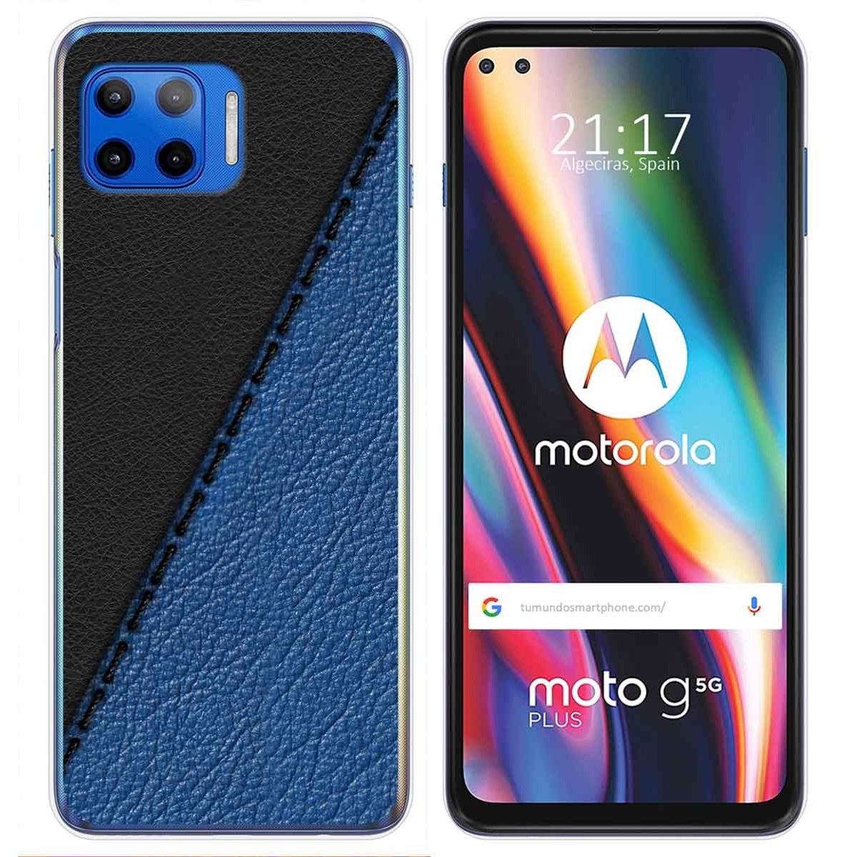 Funda Gel Tpu para Motorola Moto G 5G Plus diseño Cuero 02 Dibujos