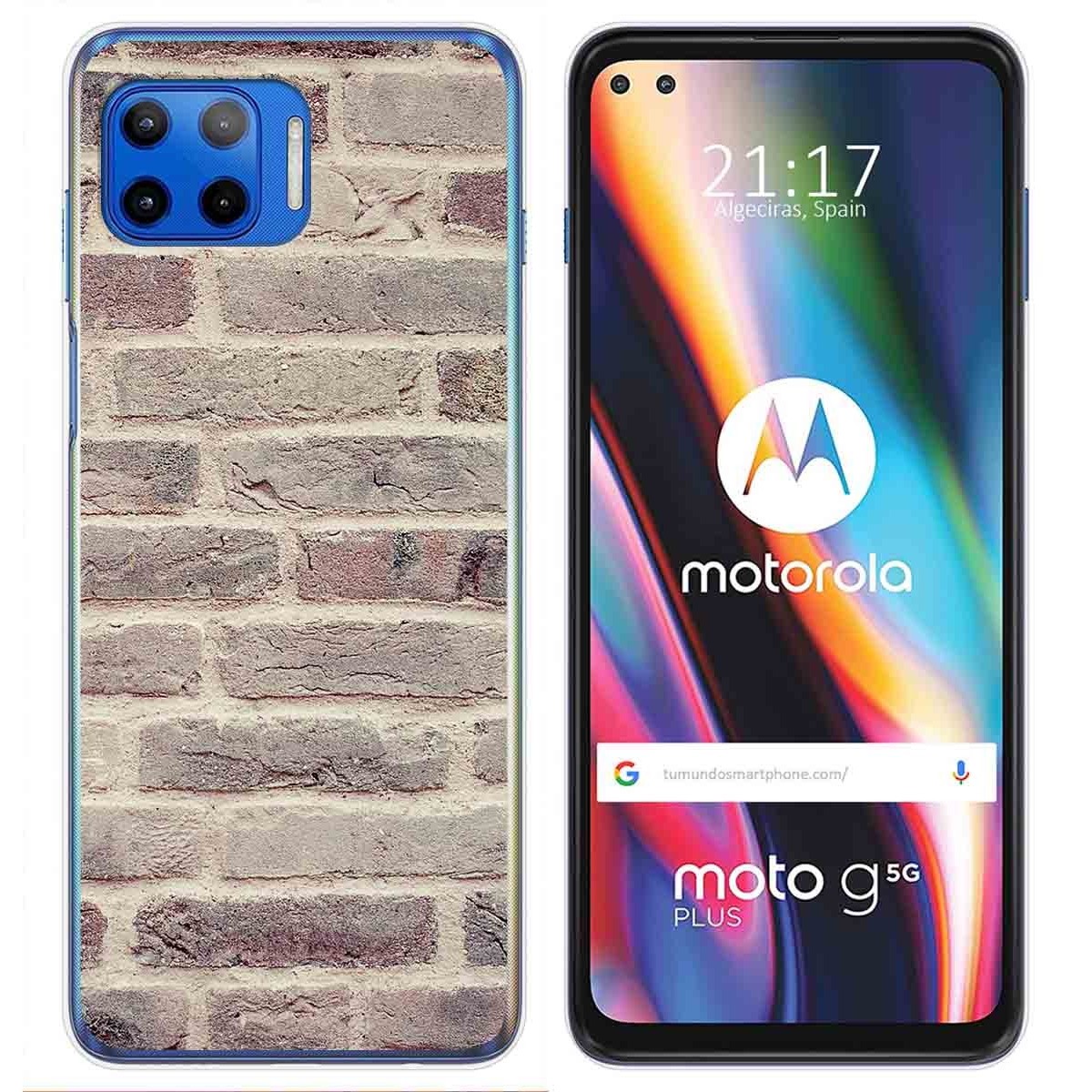 Funda Gel Tpu para Motorola Moto G 5G Plus diseño Ladrillo 01 Dibujos