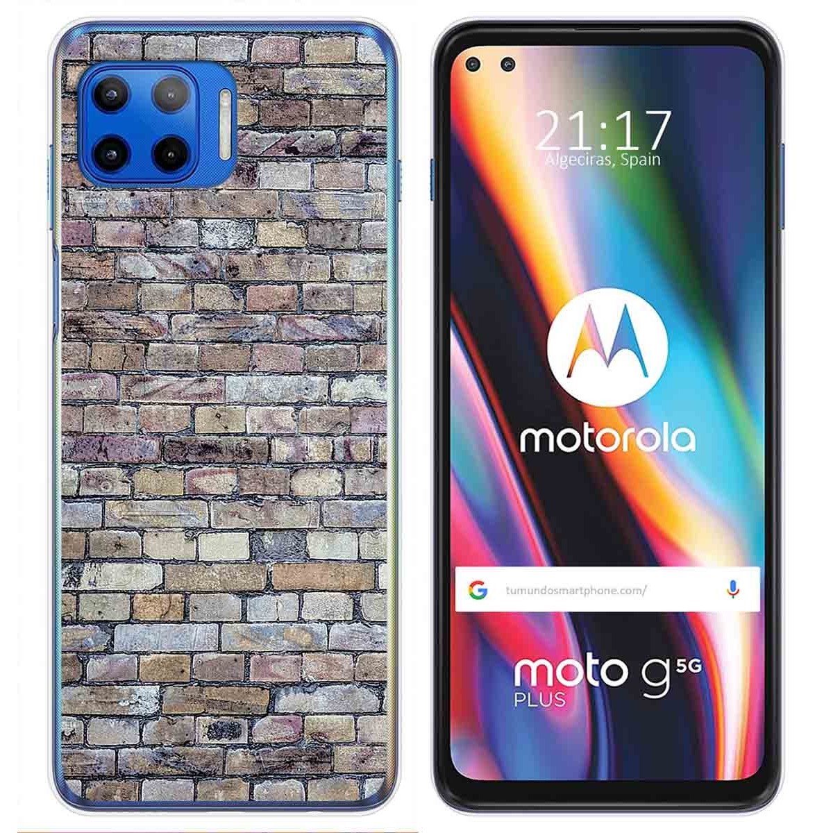 Funda Gel Tpu para Motorola Moto G 5G Plus diseño Ladrillo 02 Dibujos