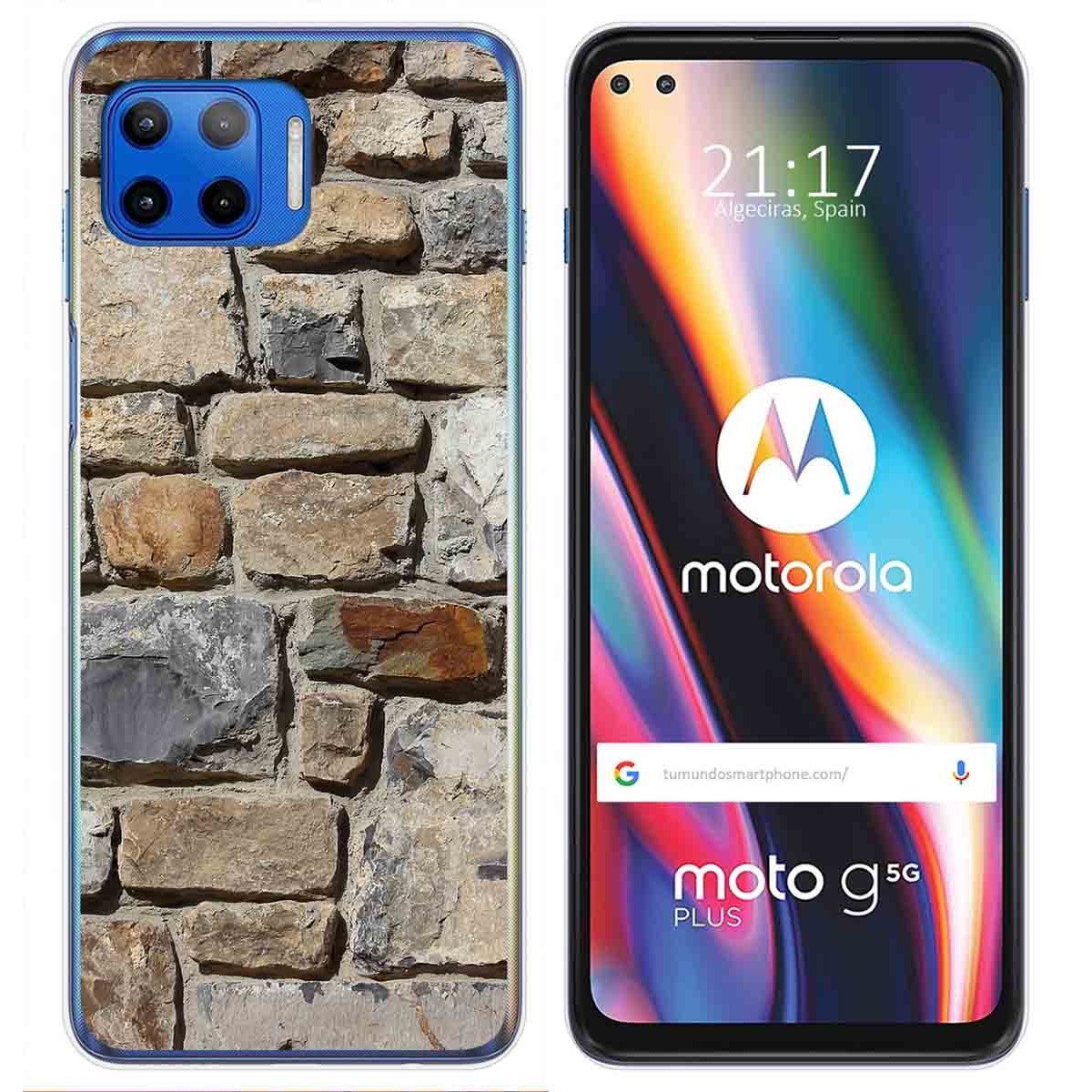 Funda Gel Tpu para Motorola Moto G 5G Plus diseño Ladrillo 03 Dibujos