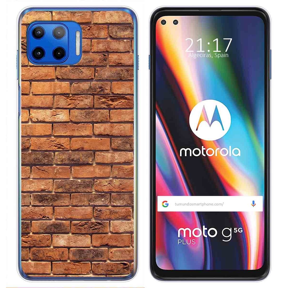 Funda Gel Tpu para Motorola Moto G 5G Plus diseño Ladrillo 04 Dibujos