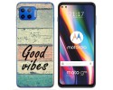 Funda Gel Tpu para Motorola Moto G 5G Plus diseño Madera 01 Dibujos