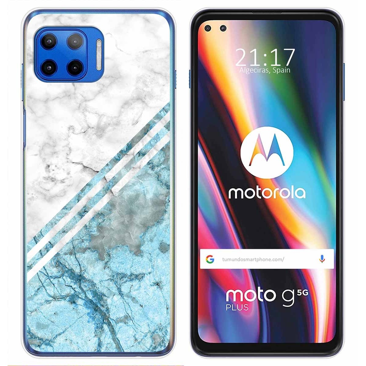 Funda Gel Tpu para Motorola Moto G 5G Plus diseño Mármol 02 Dibujos