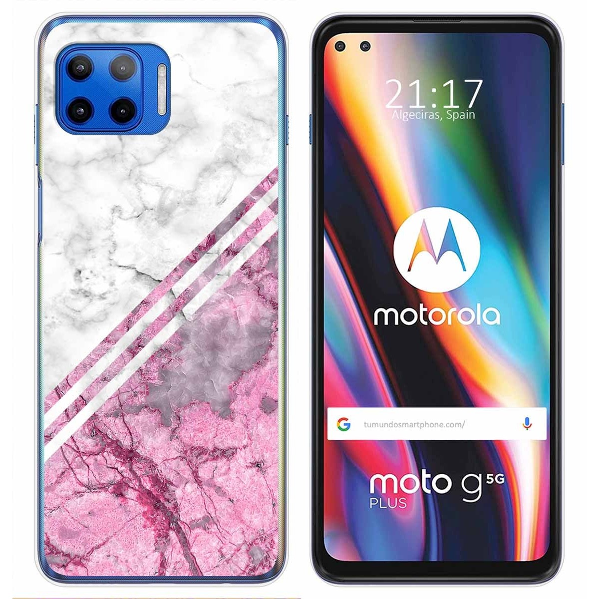 Funda Gel Tpu para Motorola Moto G 5G Plus diseño Mármol 03 Dibujos
