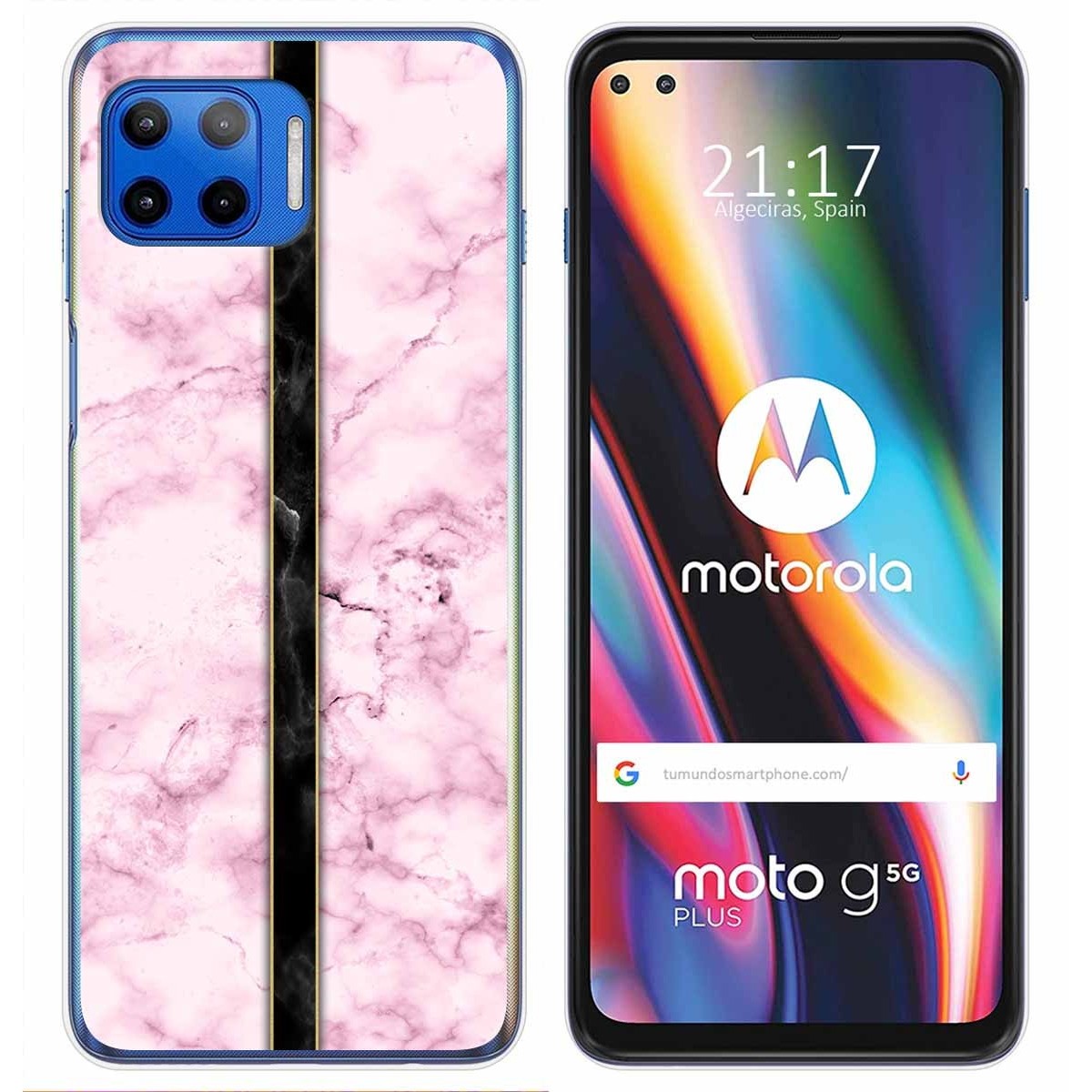 Funda Gel Tpu para Motorola Moto G 5G Plus diseño Mármol 04 Dibujos