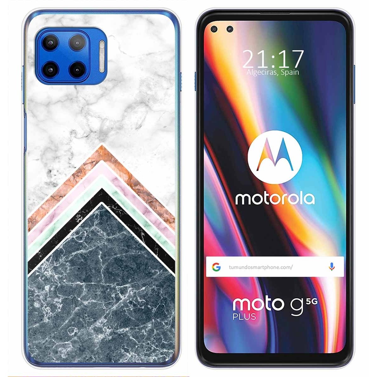 Funda Gel Tpu para Motorola Moto G 5G Plus diseño Mármol 05 Dibujos
