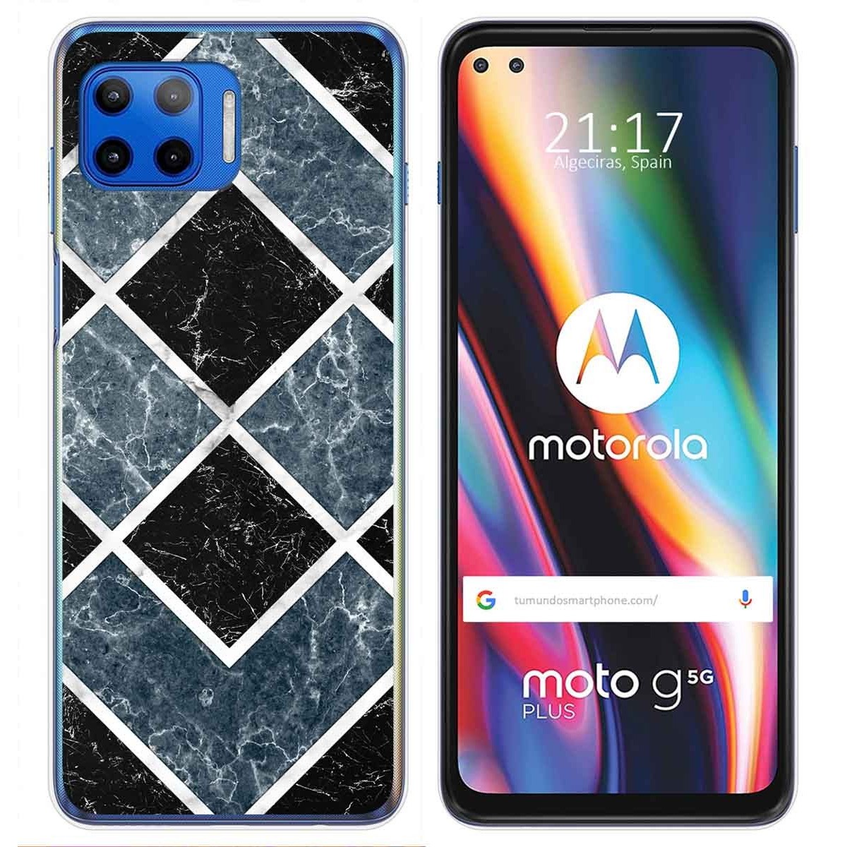 Funda Gel Tpu para Motorola Moto G 5G Plus diseño Mármol 06 Dibujos