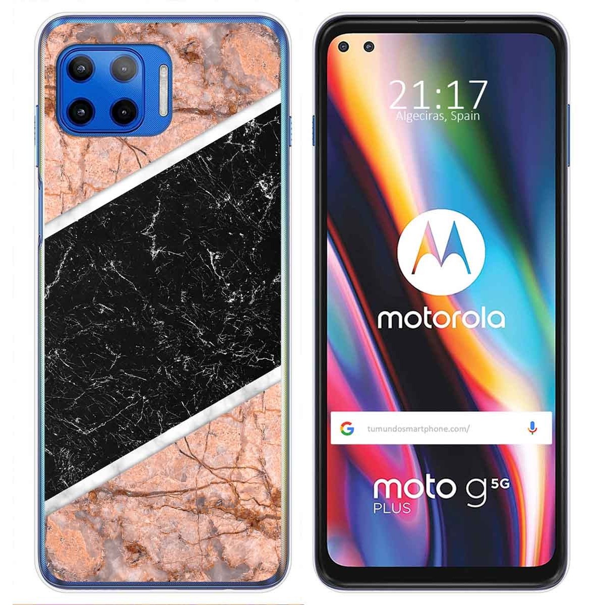 Funda Gel Tpu para Motorola Moto G 5G Plus diseño Mármol 07 Dibujos