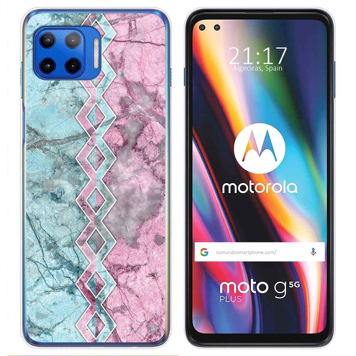 Funda Gel Tpu para Motorola Moto G 5G Plus diseño Mármol 08 Dibujos