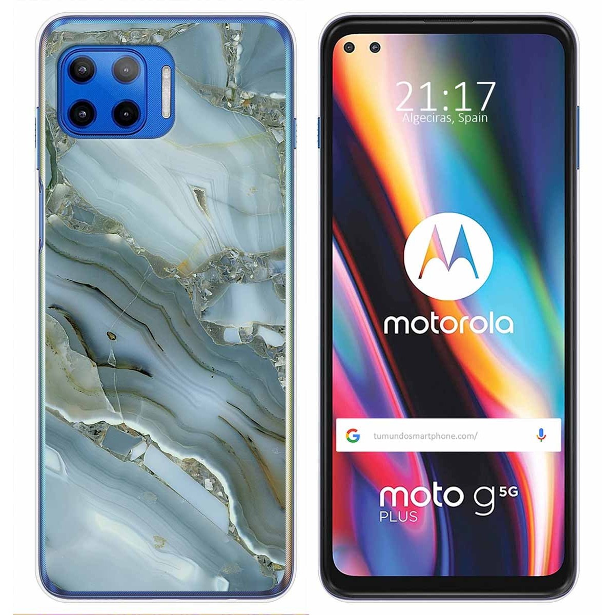 Funda Gel Tpu para Motorola Moto G 5G Plus diseño Mármol 09 Dibujos