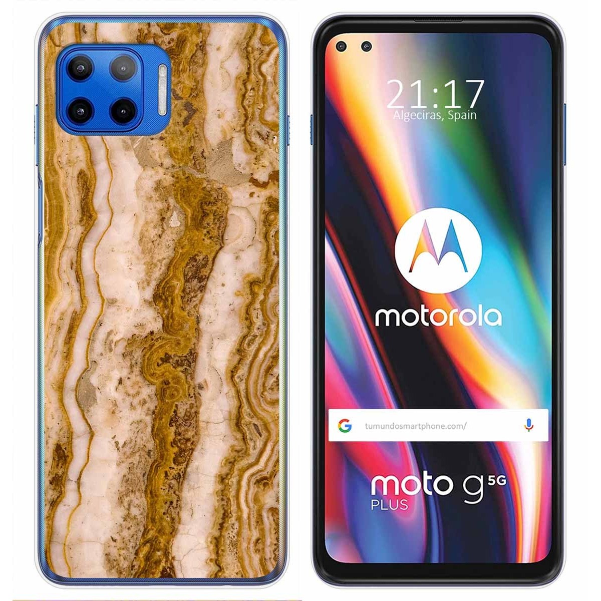 Funda Gel Tpu para Motorola Moto G 5G Plus diseño Mármol 10 Dibujos