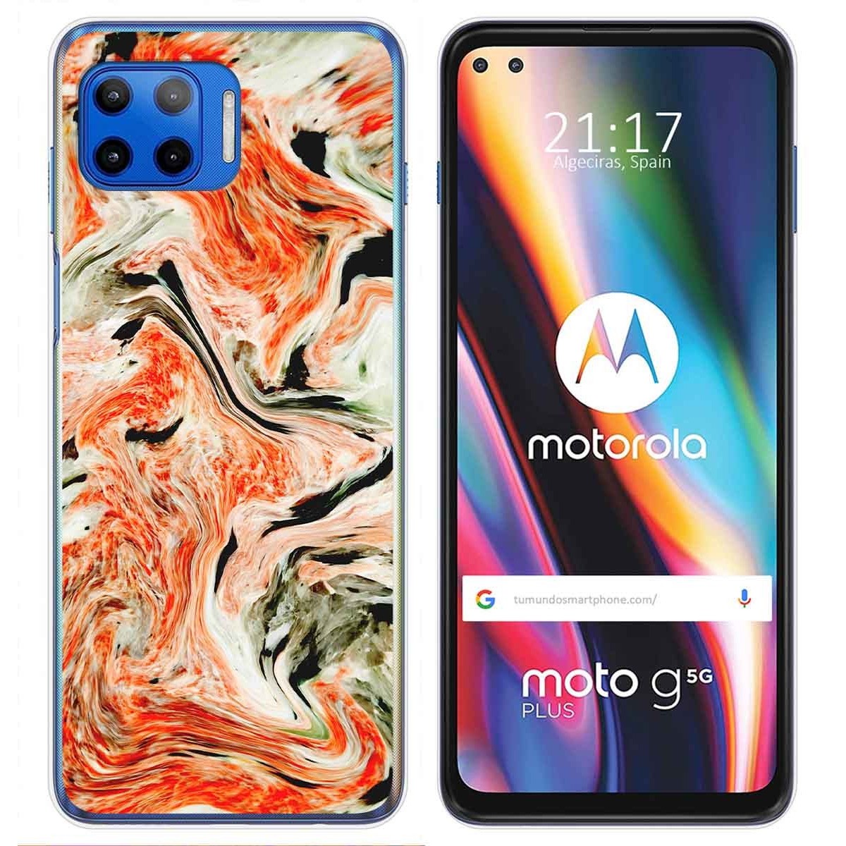 Funda Gel Tpu para Motorola Moto G 5G Plus diseño Mármol 12 Dibujos