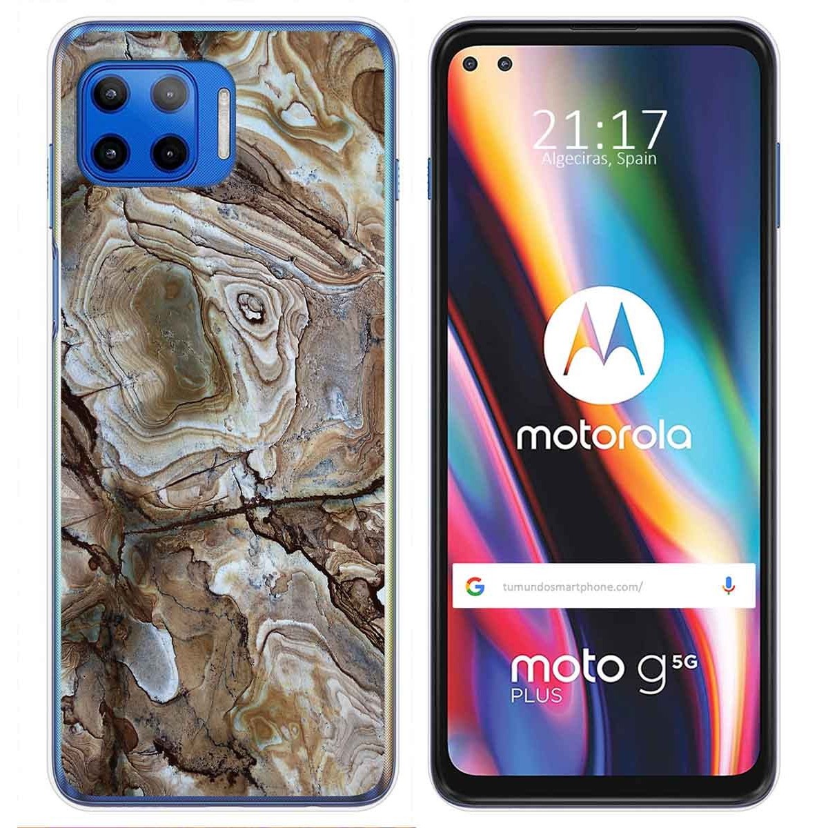 Funda Gel Tpu para Motorola Moto G 5G Plus diseño Mármol 14 Dibujos
