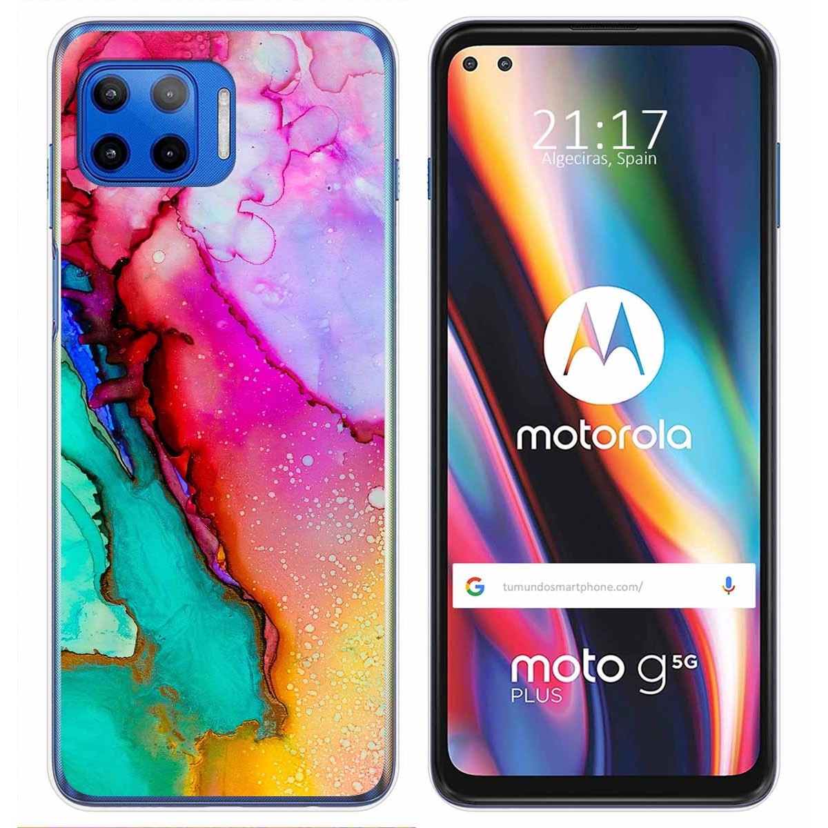 Funda Gel Tpu para Motorola Moto G 5G Plus diseño Mármol 15 Dibujos