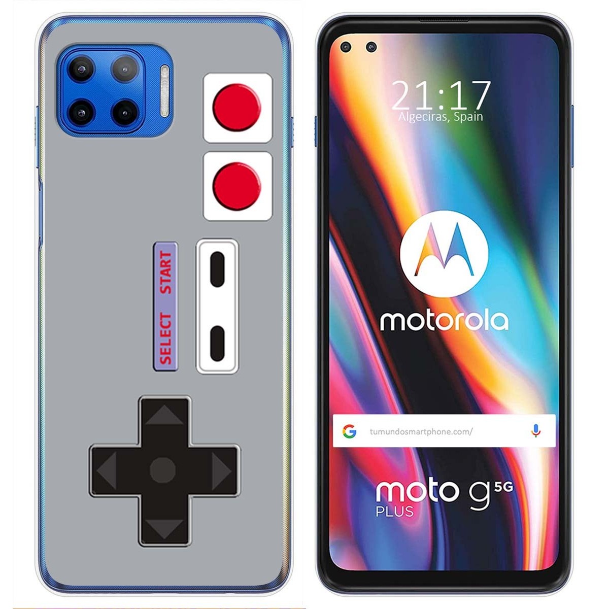 Funda Gel Tpu para Motorola Moto G 5G Plus diseño Consola Dibujos