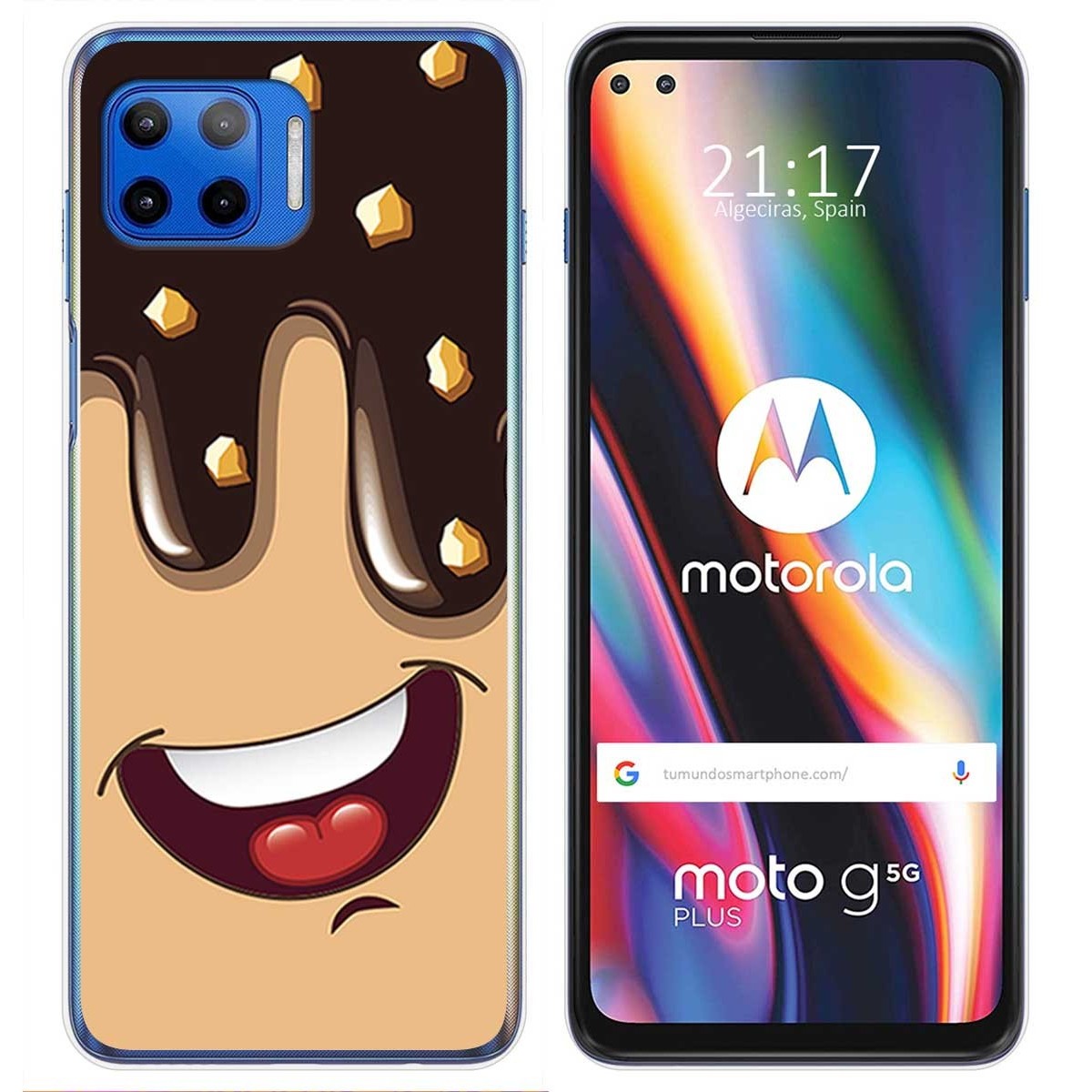Funda Gel Tpu para Motorola Moto G 5G Plus diseño Helado Chocolate Dibujos