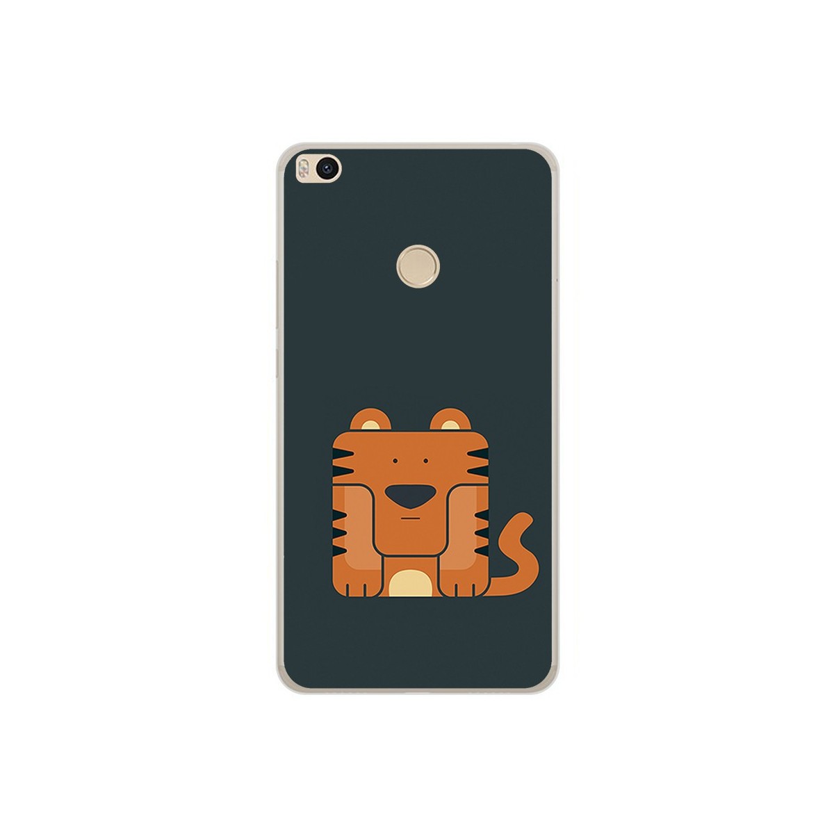 Funda Gel Tpu para Xiaomi Mi Max 2 Diseño Tigre Dibujos