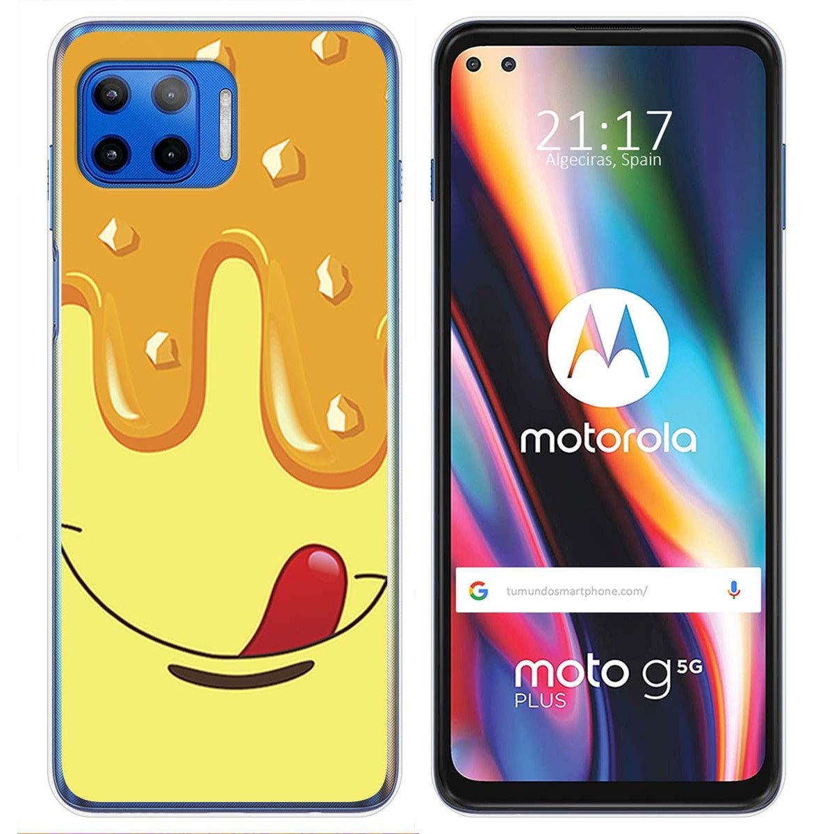 Funda Gel Tpu para Motorola Moto G 5G Plus diseño Helado Vainilla Dibujos