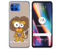 Funda Gel Tpu para Motorola Moto G 5G Plus diseño Leon Dibujos