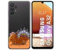 Funda Gel Transparente para Samsung Galaxy A32 4G diseño Bufalo Dibujos