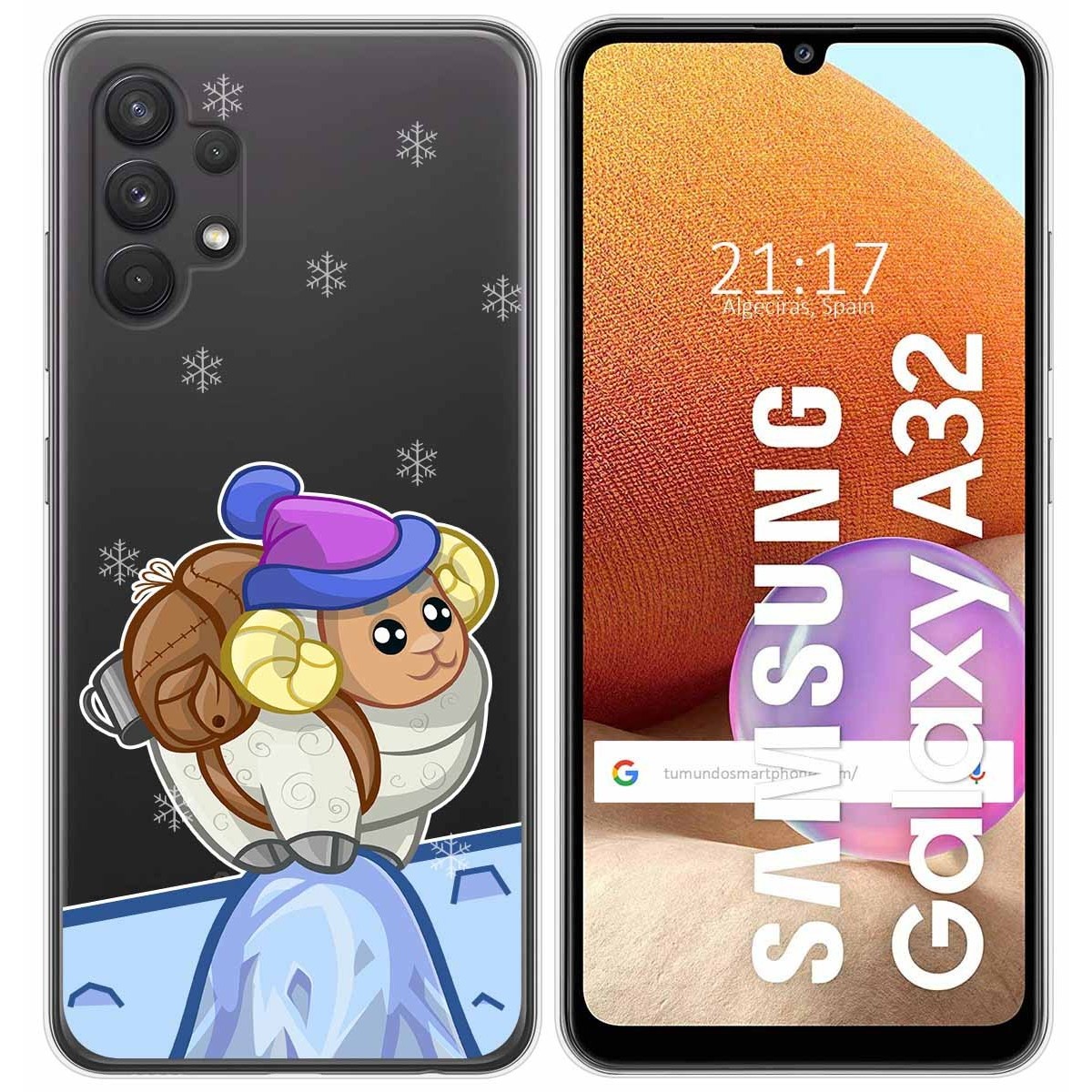 Funda Gel Transparente para Samsung Galaxy A32 4G diseño Cabra Dibujos