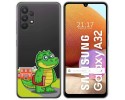 Funda Gel Transparente para Samsung Galaxy A32 4G diseño Coco Dibujos