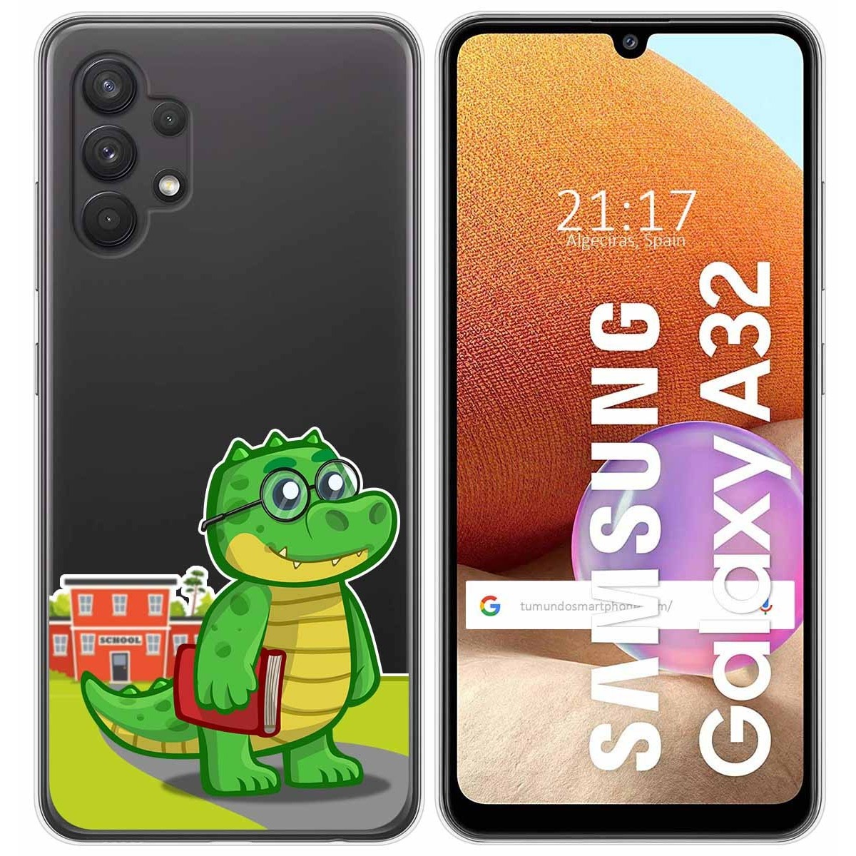 Funda Gel Transparente para Samsung Galaxy A32 4G diseño Coco Dibujos